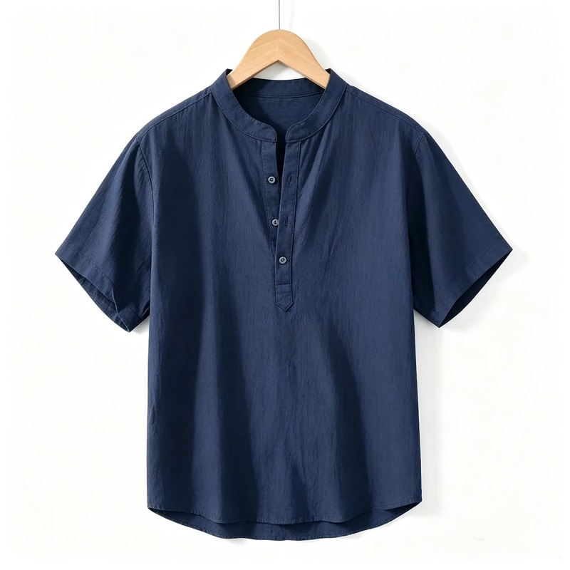 Linen Shirt Summer - Camisetas de Verano para Hombre, Manga