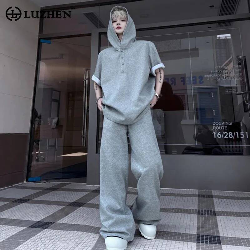 Men'S Fashion For 2026 - LUZHEN Conjunto de Dos Piezas Original: