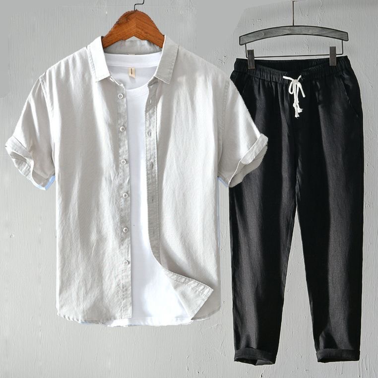 Linen Shirt Summer - ¡Realmente súper bajo! ¡Qué oferta! Camisa
