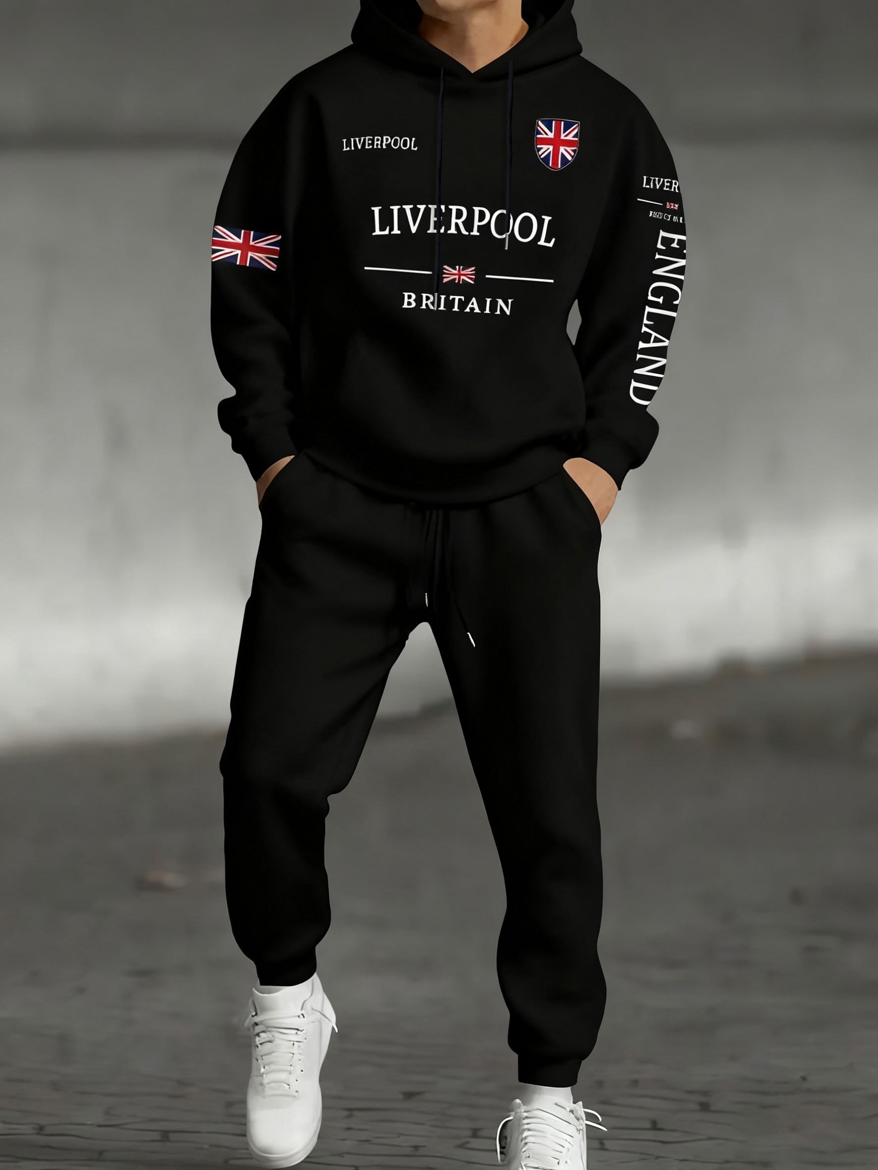 Men'S Fashion For 2026 - Conjunto de Sudadera con Capucha con
