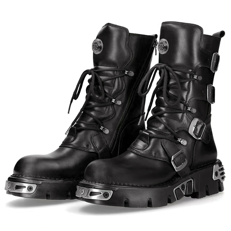 Men'S Fashion For 30 Year Olds - Botas altas de moto góticas punk
