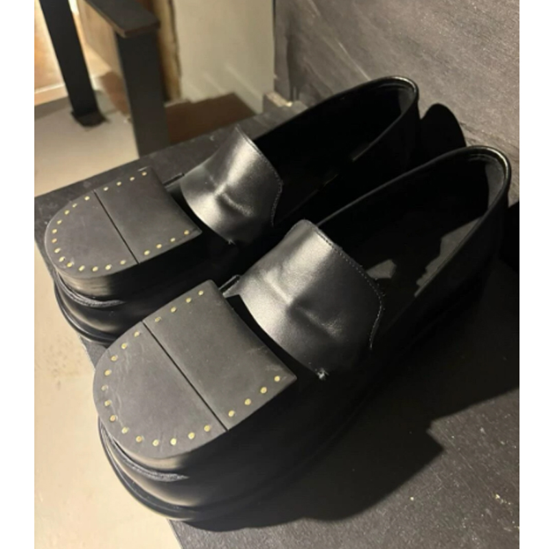 Mens Fashion Dress Shoes - Mocasines Negros de Hombre con Punta