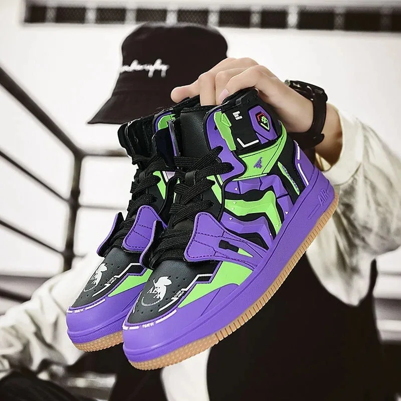 Mens Fashion Dress Shoes - Traje de Cosplay Premium EVANGELION, Zapatillas
