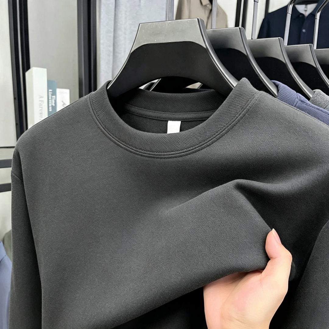 Men'S Spring Fashion - Camiseta de manga larga con cuello