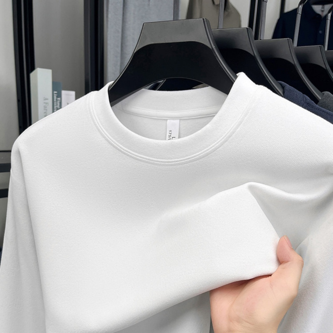 Men'S Spring Fashion - Camiseta de manga larga con cuello