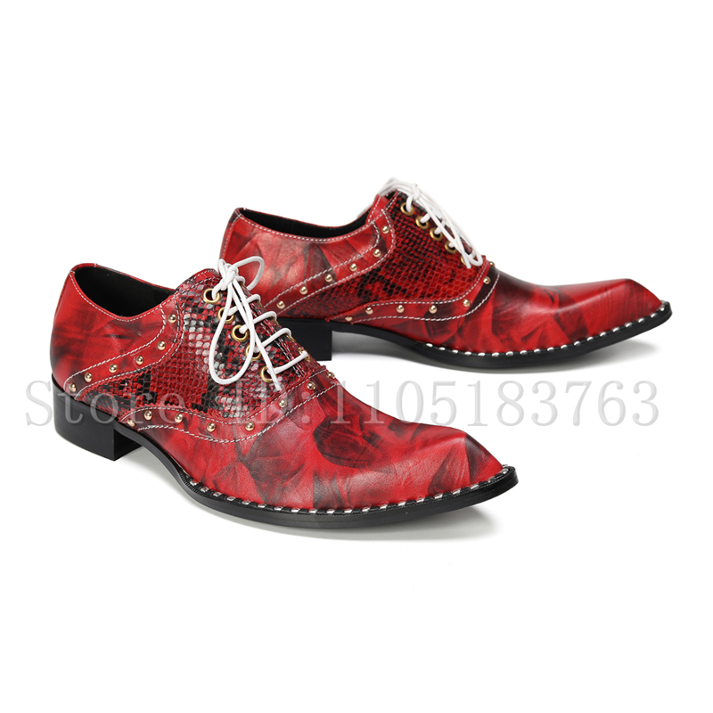 Mens Fashion Dress Shoes - Zapatos Oxford de lujo hechos a
