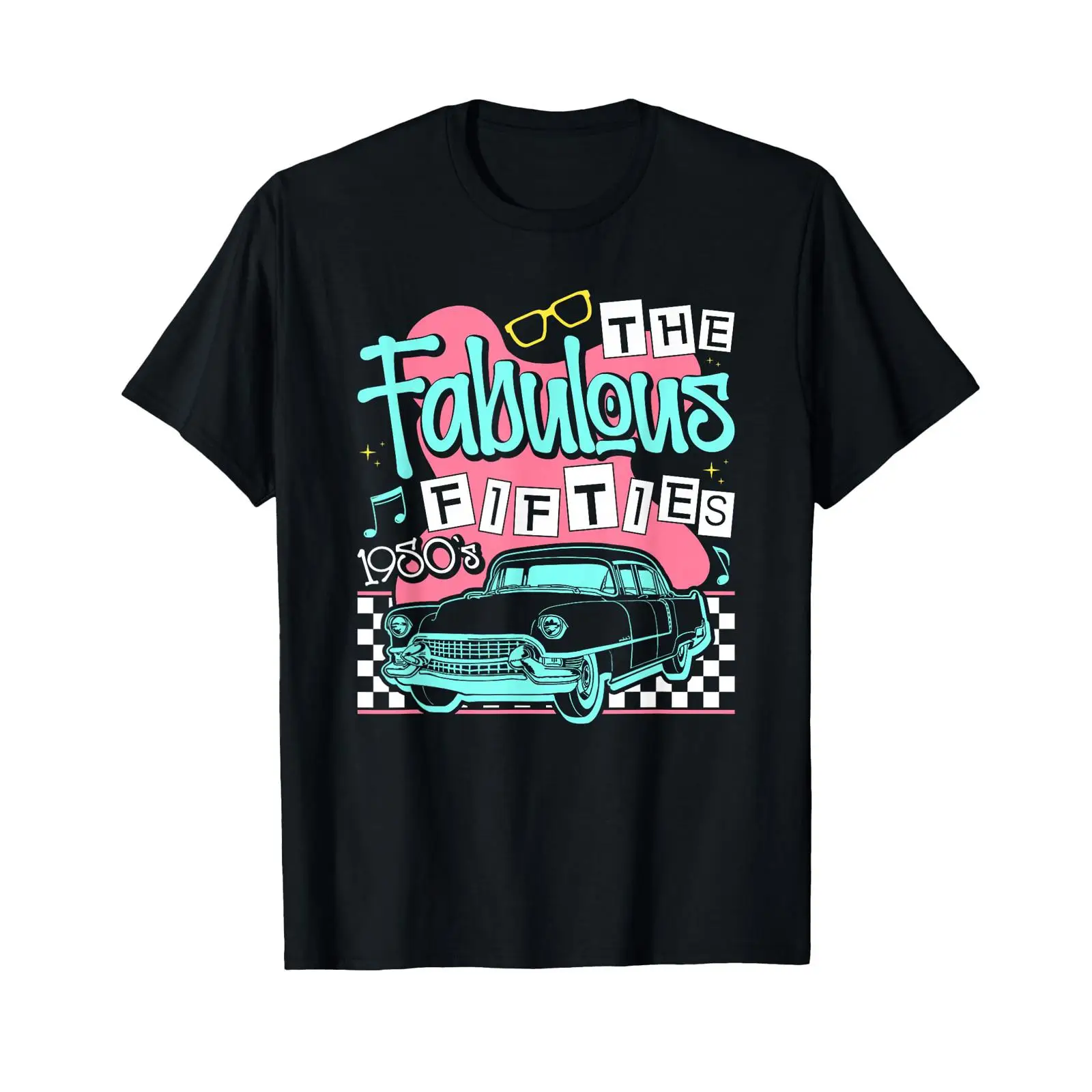 1950S Fashion Men'S - Camiseta de coche clásico de los