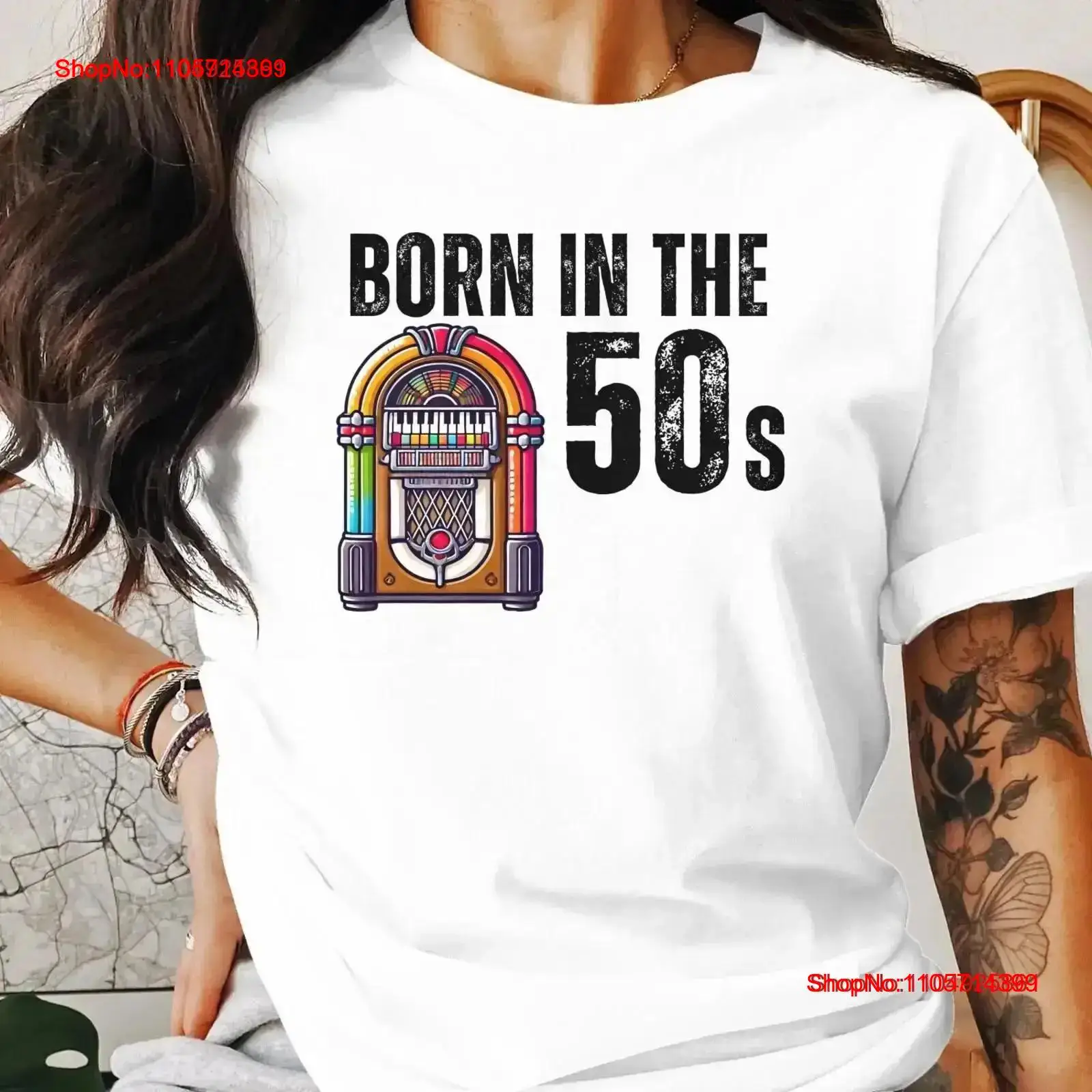 1950S Fashion Men'S - Camiseta Vintage Born In The 50s