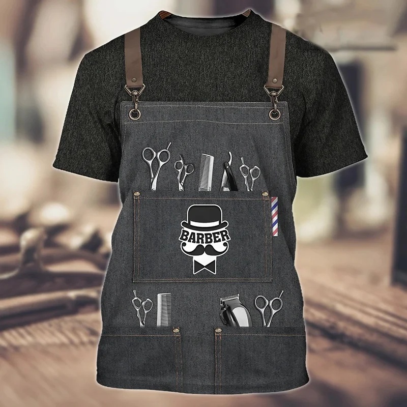 Men'S Fashion Haircuts - Camiseta de barbero personalizada con tu