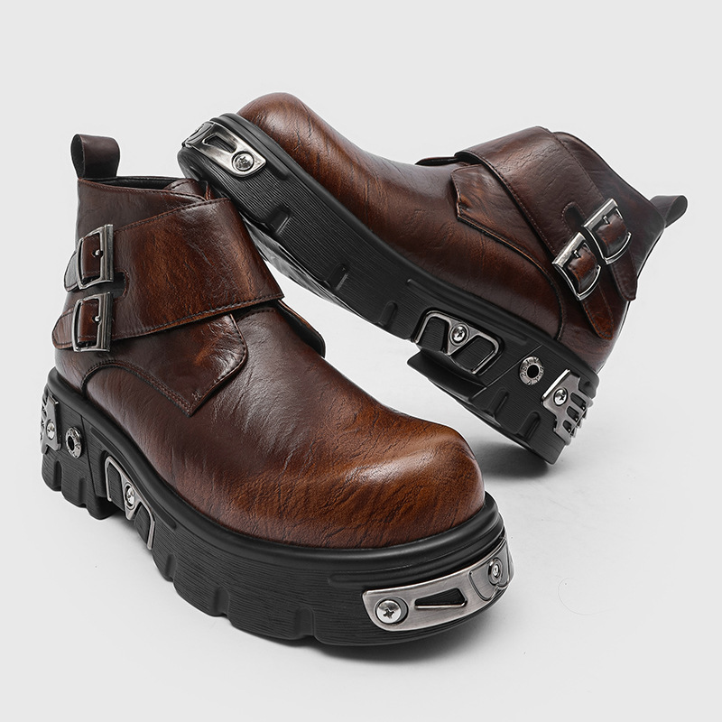 Men'S Fashion For 30 Year Olds - Botas de plataforma punk góticas de