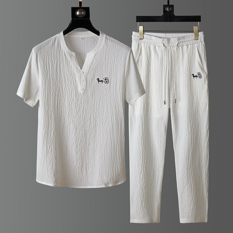 Linen Shirt Summer - Conjunto de Camiseta de Lino de