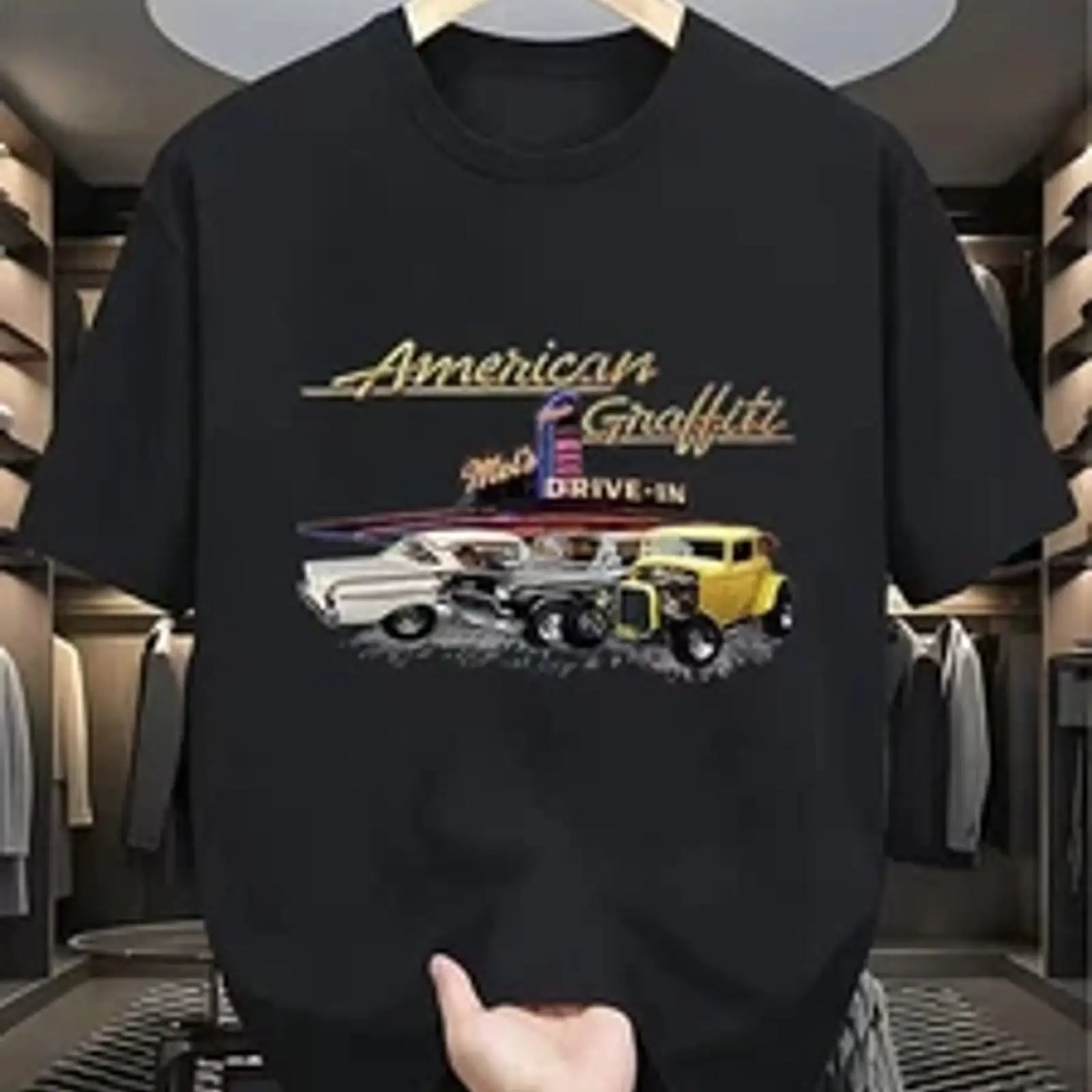1950S Fashion Men'S - Camiseta Retro Vintage para Hombre, Estilo
