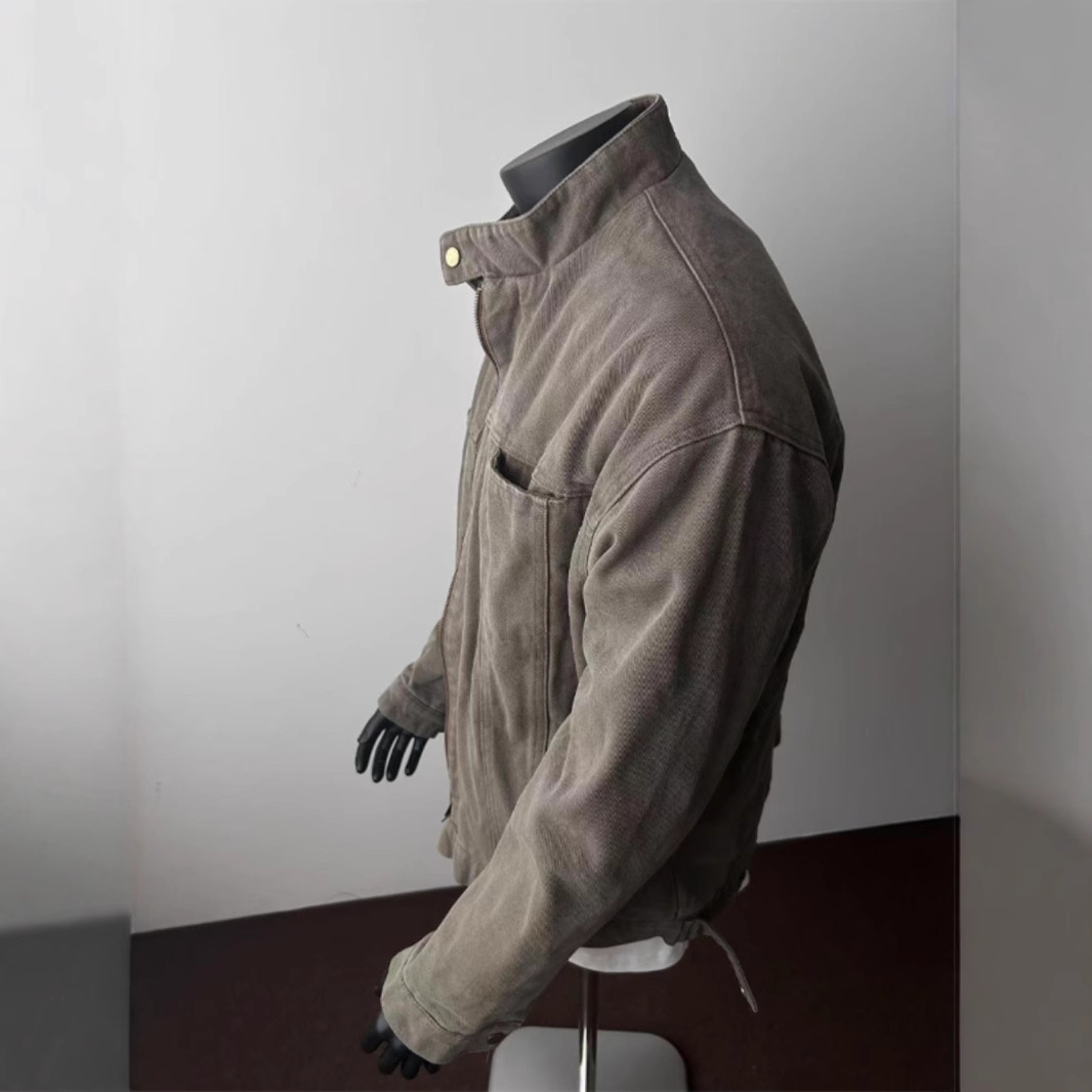 Primavera otoño nueva moda hom - Harrington Jacket reseña y precio
