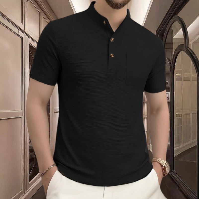 Camiseta de Manga Corta con Cu - Mens Fashion Wear reseña y precio