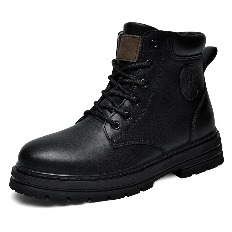 Botas de invierno de cuero neg - Men'S Fashion For 30 Year Olds reseña y precio