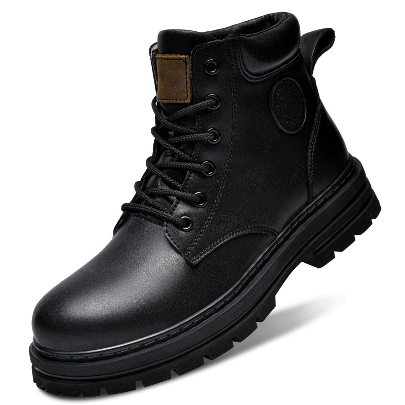 Botas de invierno de cuero neg - Men'S Fashion For 30 Year Olds reseña y precio