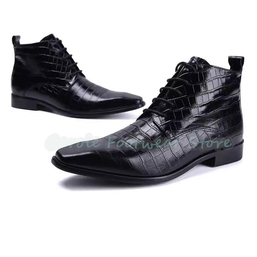 Botas de Tobillo de Cuero Genu - Mens Fashion Dress Shoes reseña y precio