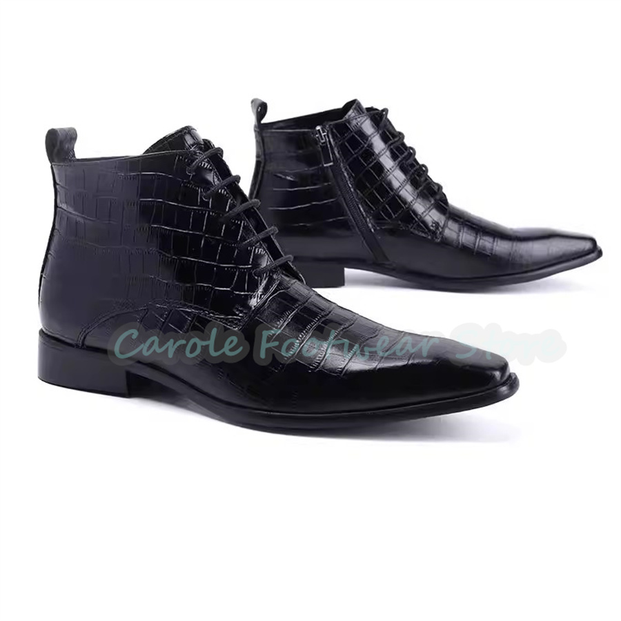 Botas de Tobillo de Cuero Genu - Mens Fashion Dress Shoes reseña y precio