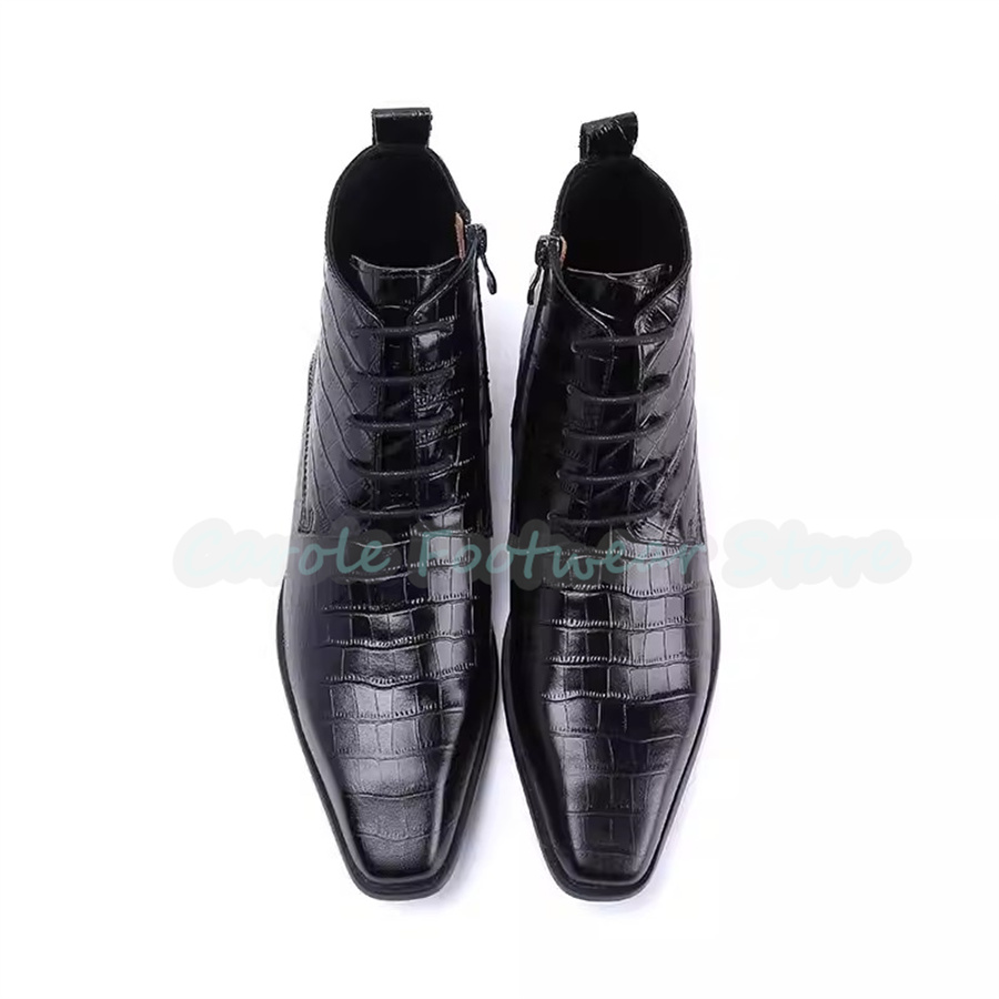 Botas de Tobillo de Cuero Genu - Mens Fashion Dress Shoes reseña y precio