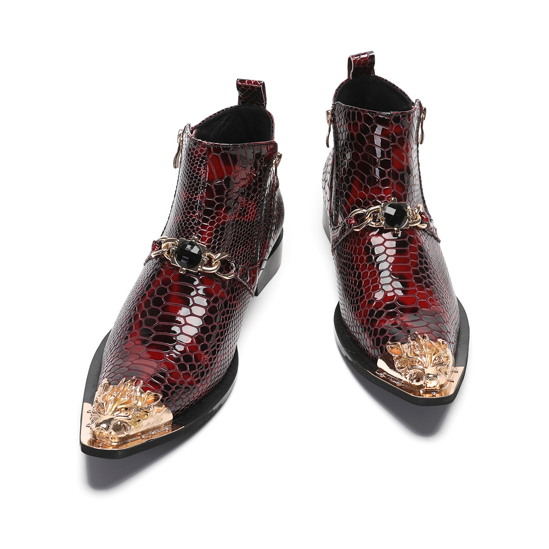 Botas de tobillo de cuero auté - Mens Fashion Dress Shoes reseña y precio