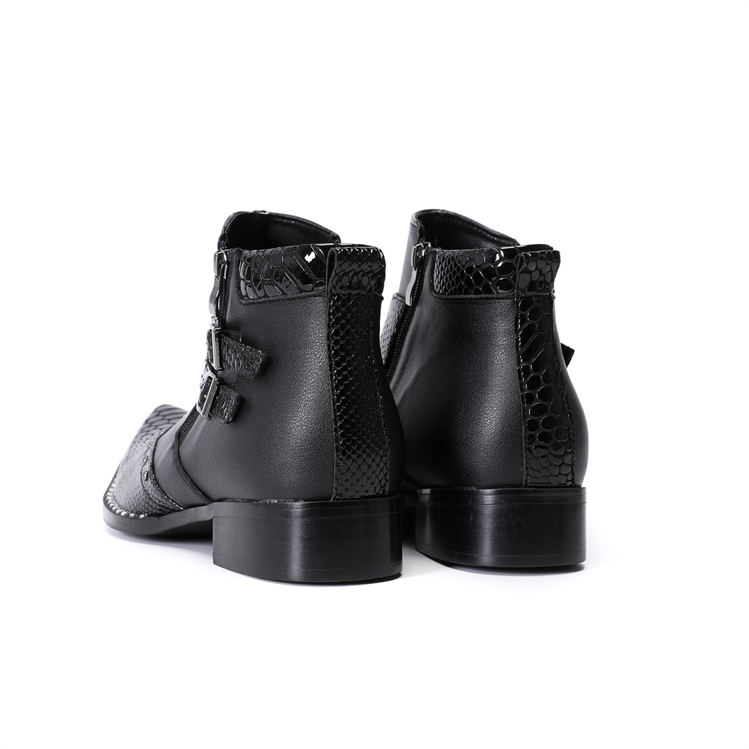 Botas de motociclista de cuero - Mens Fashion Dress Shoes reseña y precio
