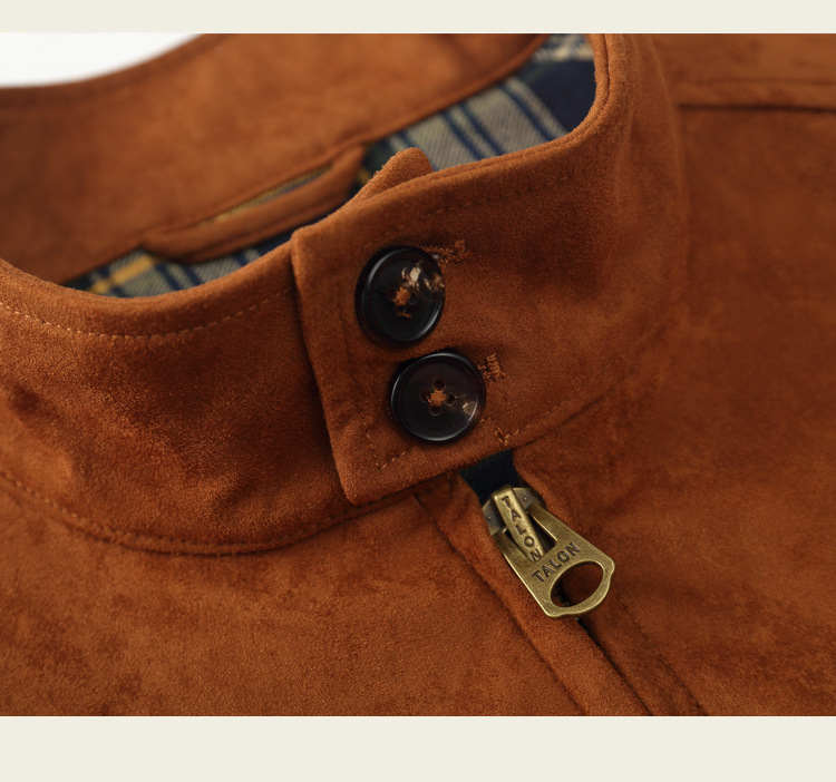 Chaqueta de Cuero de Gamuza de - Harrington Jacket reseña y precio