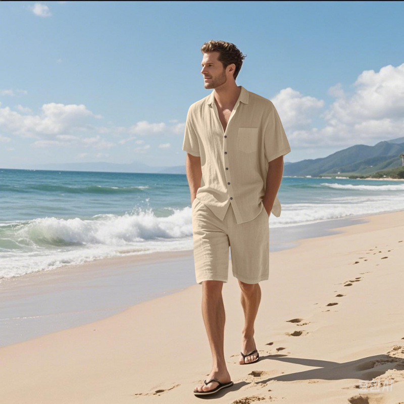 Conjunto de Camisa y Pantalone - Linen Shirt Summer reseña y precio