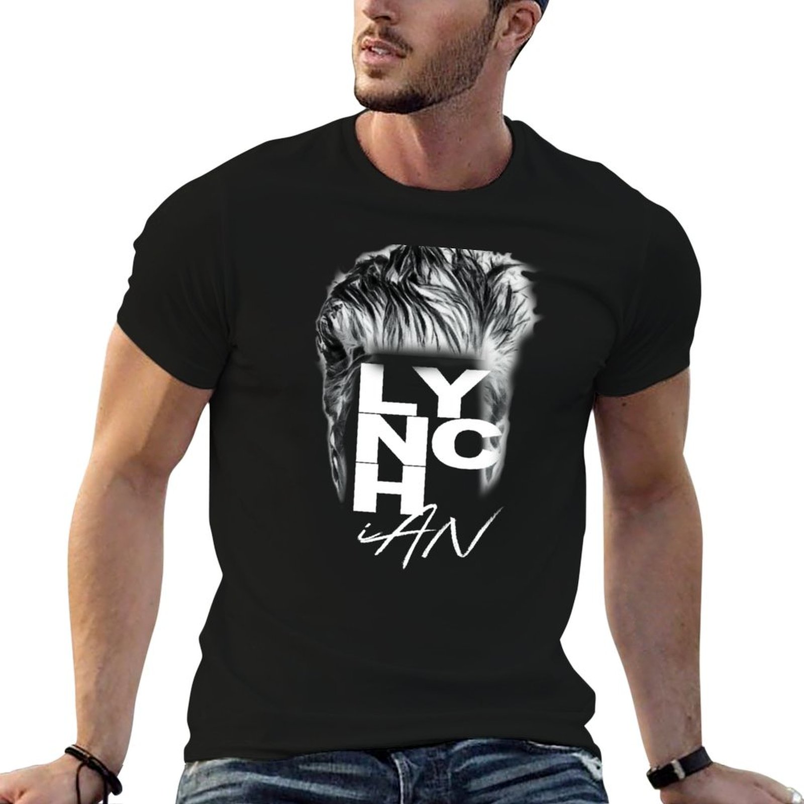 Lynch Haircut - Camiseta negra - Men'S Fashion Haircuts reseña y precio