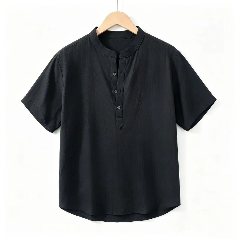 Camisa de manga corta de algod - Linen Shirt Summer reseña y precio