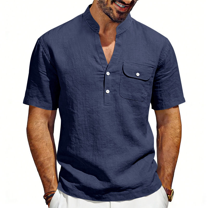 Camisa Henley de lino de veran - Linen Shirt Summer reseña y precio