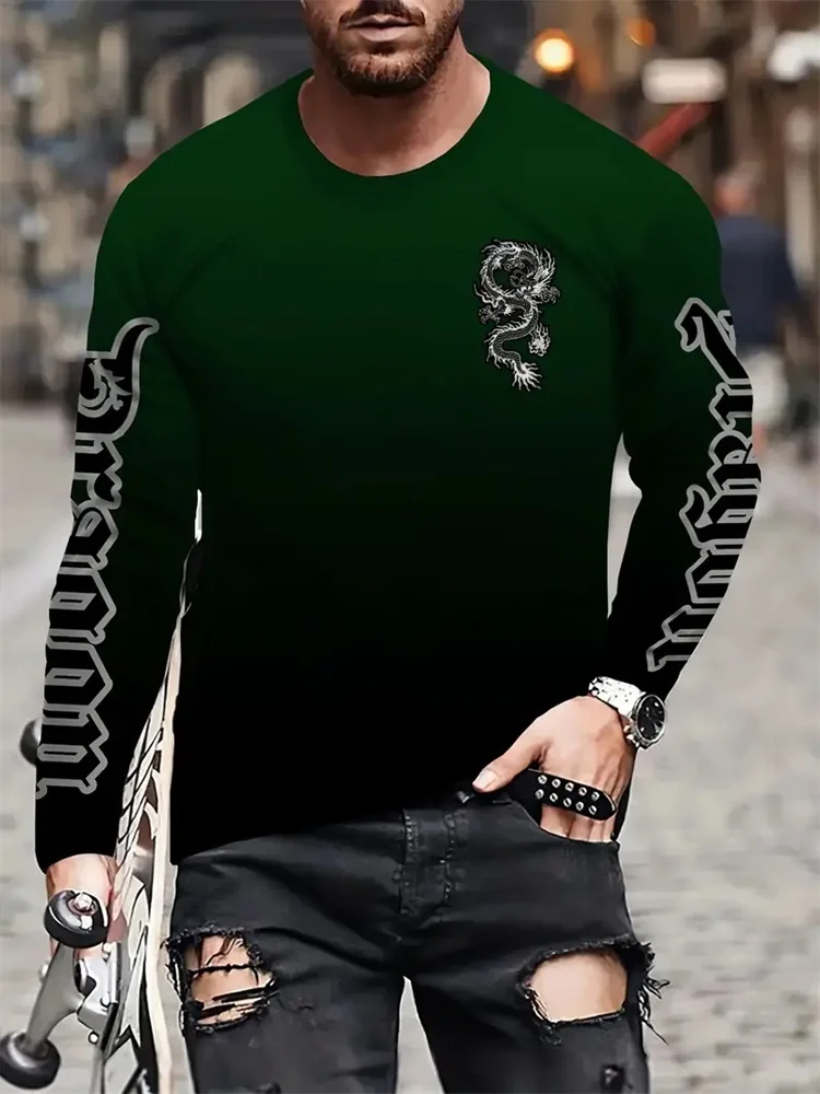 Camiseta de manga larga con cu - Men'S Spring Fashion reseña y precio