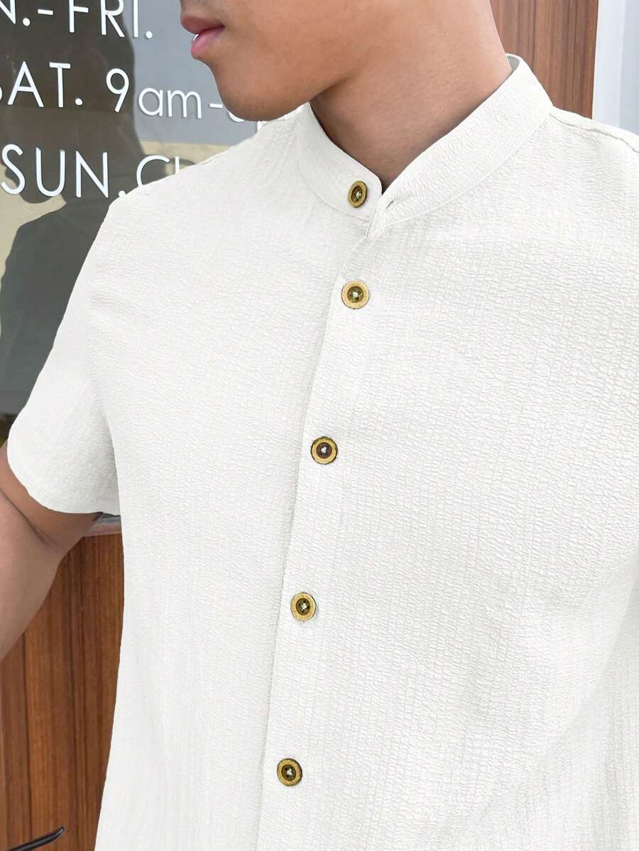 Camisa Blanca Casual de Manga  - Linen Shirt Summer reseña y precio